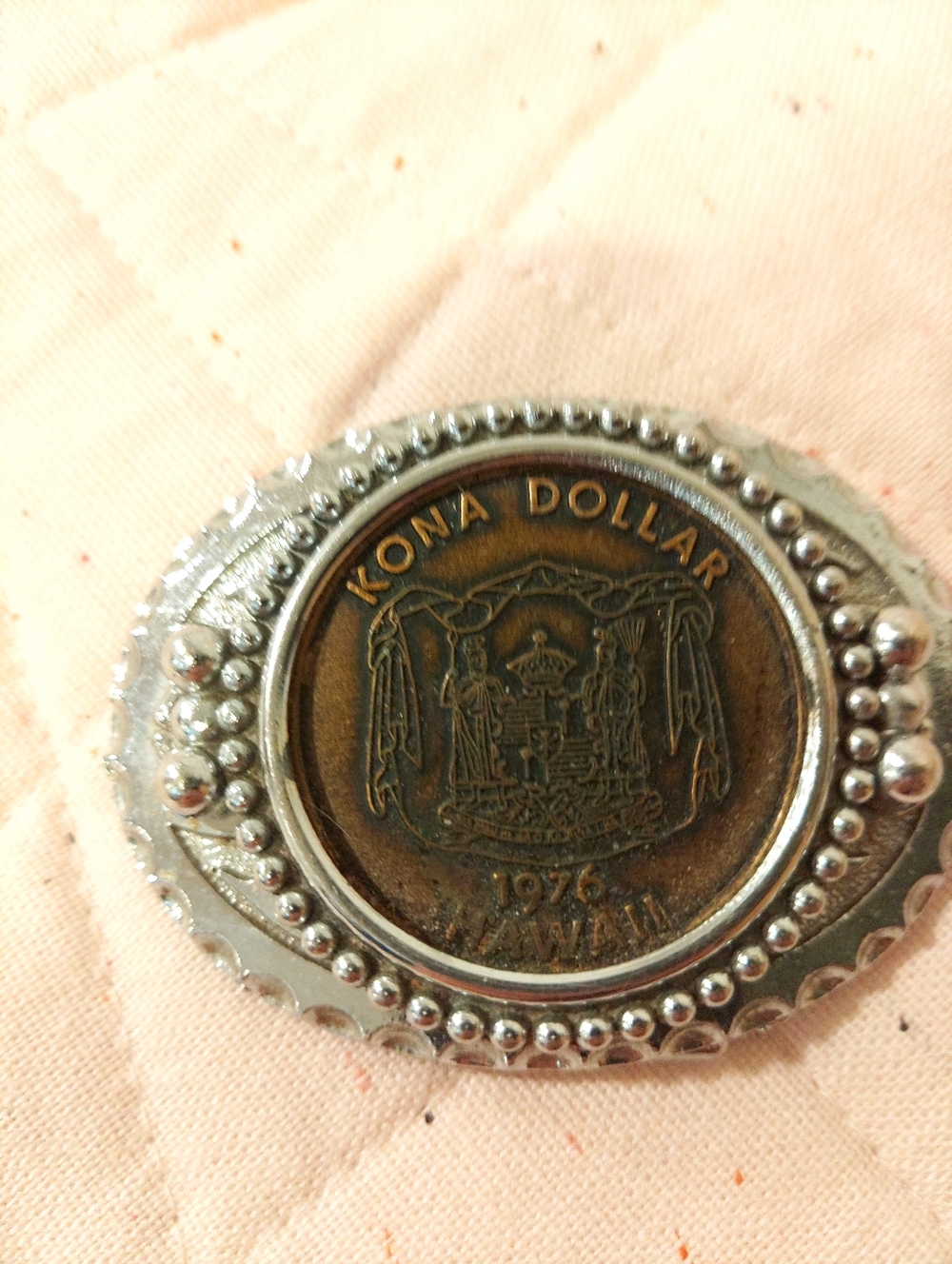 Kona 1976 Coin Belt Buckle